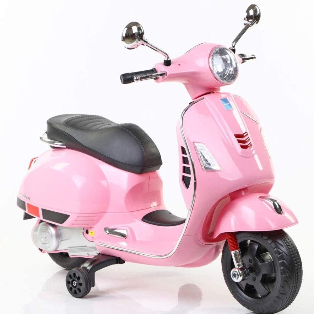 Resembling Vespa Ride-on Battery Operated Rechargeable Scooter with Foot Accelerator (Pink) | COD not Available