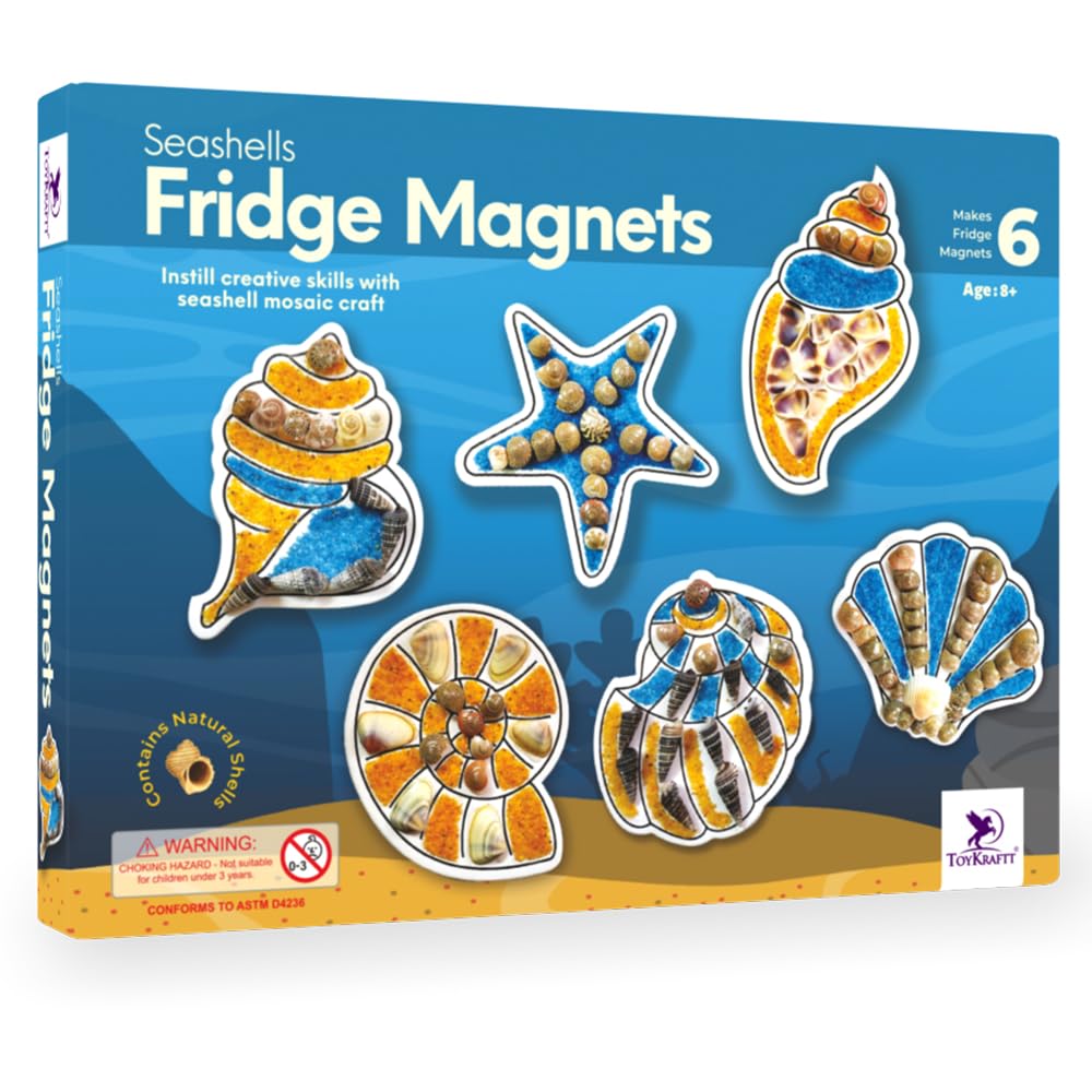 Buy Shell Fridge Magnets (Craft Kit Pack of 1) on Snooplay India