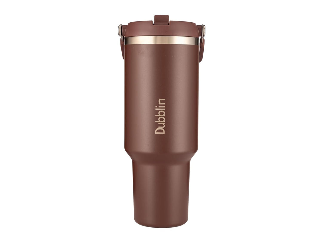 Dubblin Rage 1200 ML Vacuum Insulated Stainless Steel Bottle - Brown