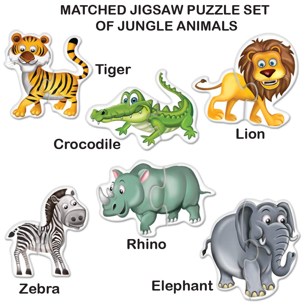 My First Jungle Animal Puzzles (12 pieces)