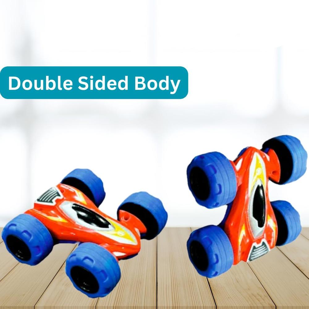Superplay Flip Stunt Car Toy - Double-Sided Toy Car with Big Wheels