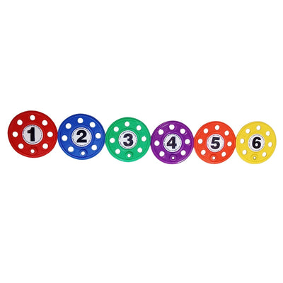 Fitfix Diving Discs with Numbers (Set of 6) | For Swimming Pool and Water Fun Activities