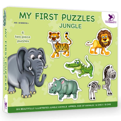 My First Jungle Animal Puzzles (12 pieces)