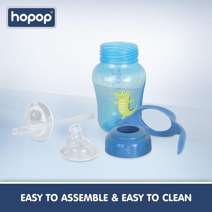 Hopop Spill-Proof Sipper Cup with Spout & Straw 210ml