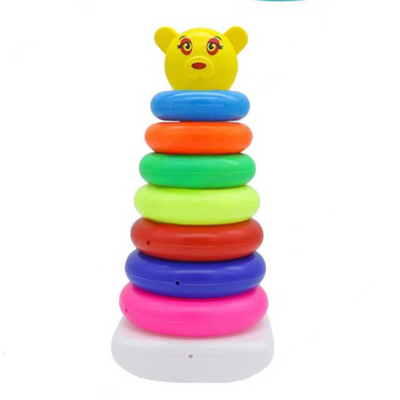 Colorful Stacking Ring Toys (7 Pieces)