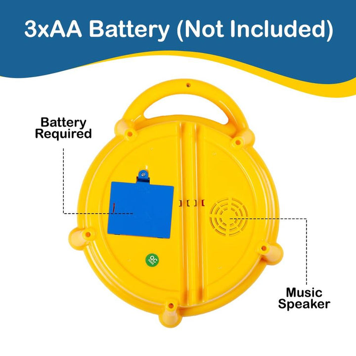 KV Toys Flash Drum Toy | Lights & Sounds Interactive Musical Drum