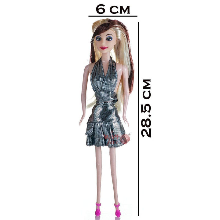 Fashion Doll Set with Dresses Makeup and Cute Doll Accessories