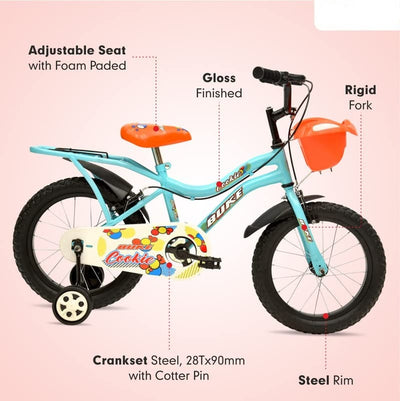 Cokkie 16T Bicycle | Light Blue Glossy | (COD not Available)