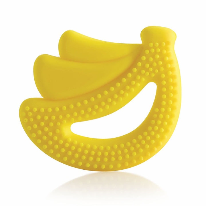 Banana Fruit Shape Soft Silicone Teether with Carrying Case