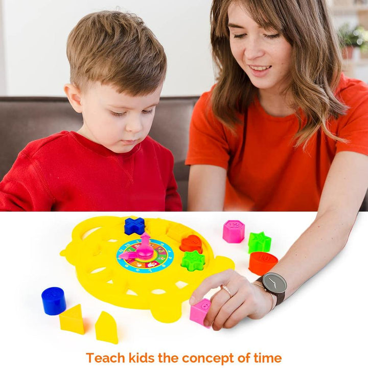 Ratna's Educational 2 in 1 Puzzle Clock | Shapes for Kids to Learn timings