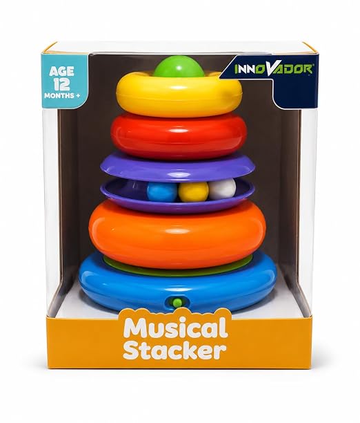 Innovador Musical Stacker Toy for Babies | Stacking Rings, Lights & Sound Feature