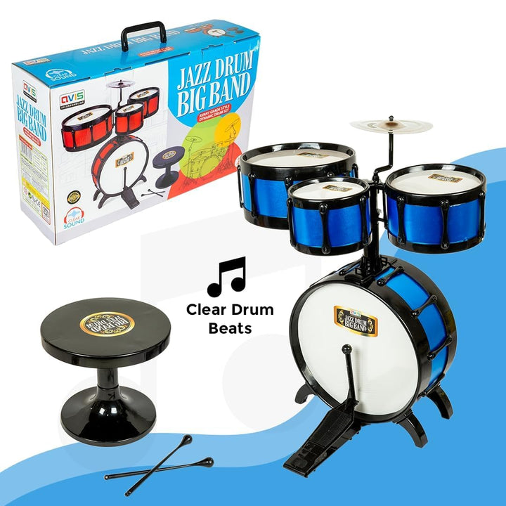 Avis by Ratna Jazz Drum Big Band Musical Set | Drum Set for Kids