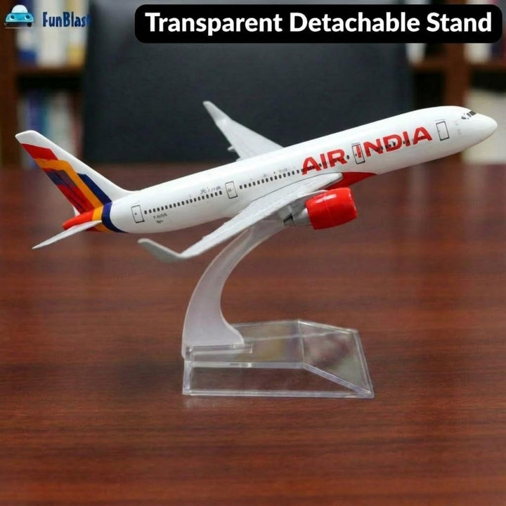 FunBlast Diecast Airplane Model Toy – A320 Air India | Scale Model for Display & Collection