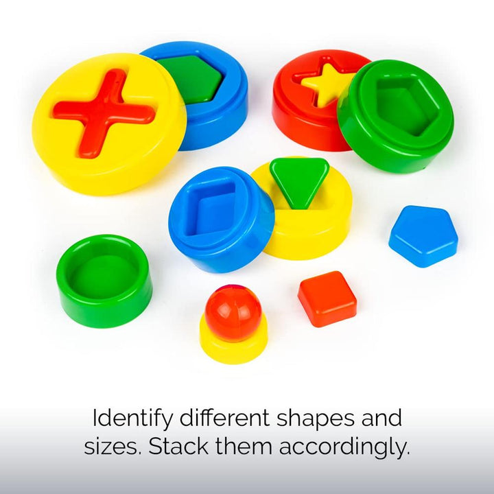 Ratna's Shape Sorter & Stacker 2-in-1 Toy