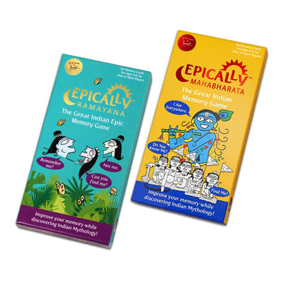 Epically Ramayana,Mahabharata Memory Matching Game for Kids in English- Set of 2 Games