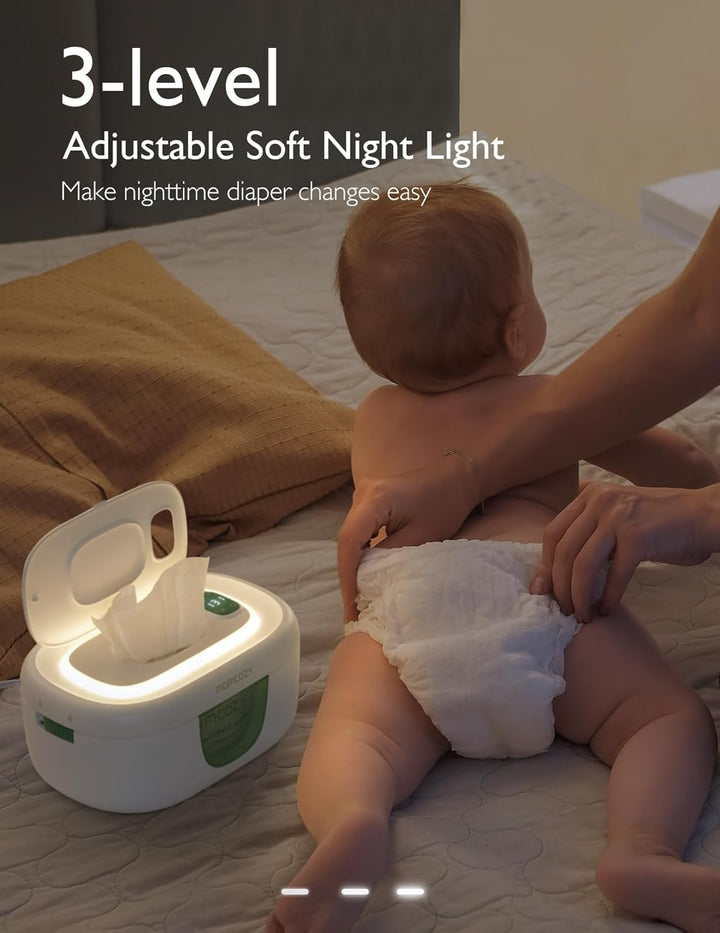 Momcozy Baby Wipe Warmer with Night Light - Large Capacity | 4 Modes of Temperature Heating Control
