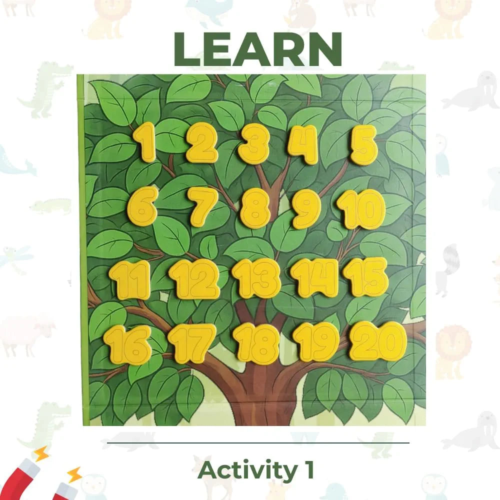 Toykraft Magnetic Numbers On The Go | Counting, Addition & Subtraction Learning Game