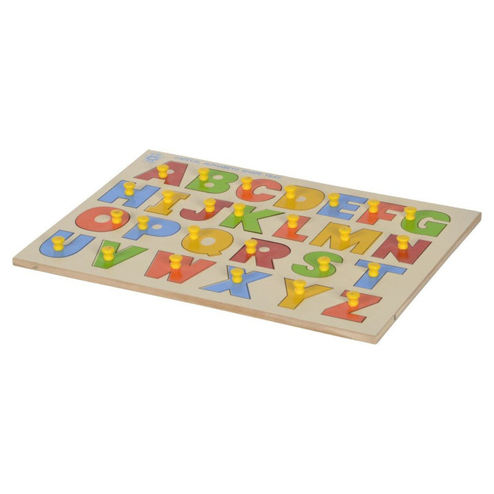 Capital Alphabet Shape Tray with Knob