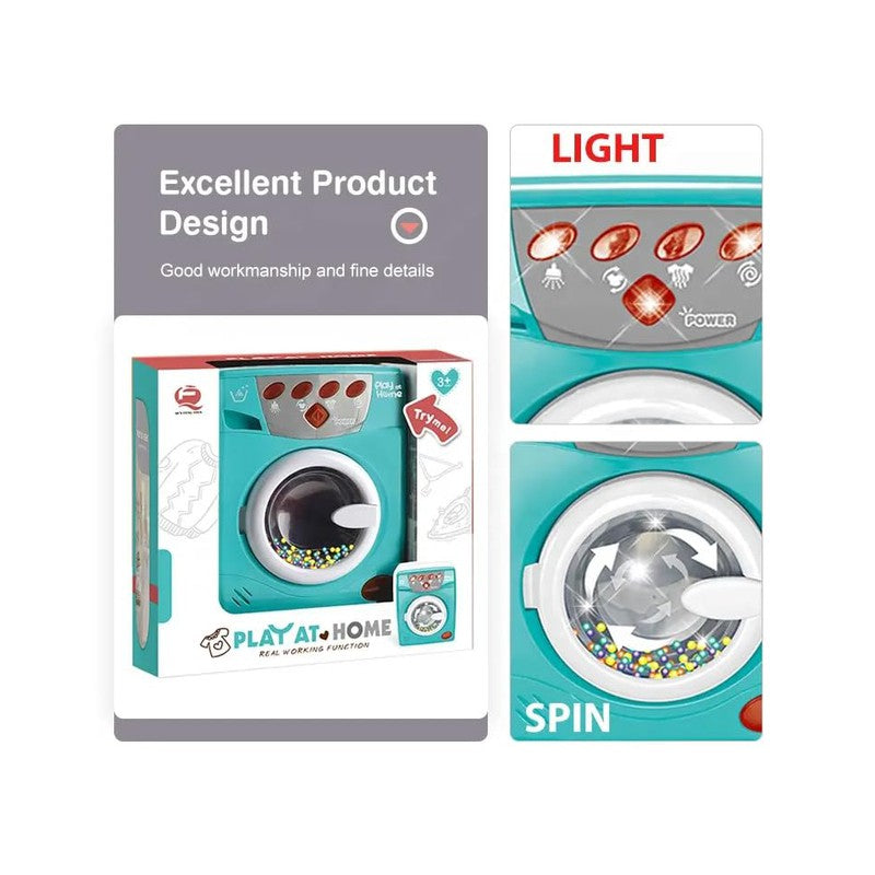 Buy Mini Washing Machine Toy with Sound and Light (Assorted Colours) on Snooplay India