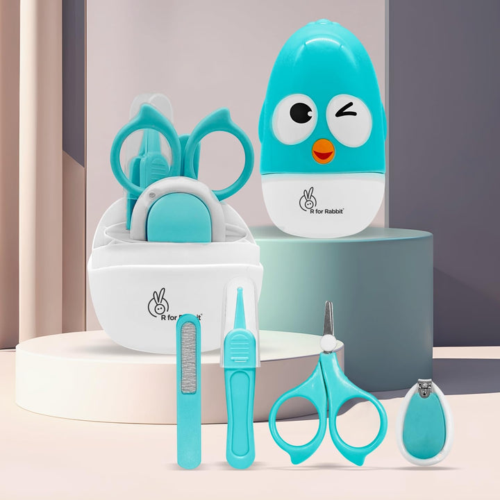 R for Rabbit Stylo Tweety New Born Grooming Kit - Lake Blue