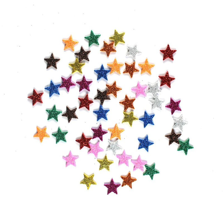 Glitter Foam Stars for DIY Art & Craft Decoration (Pack of 100) | 2cm