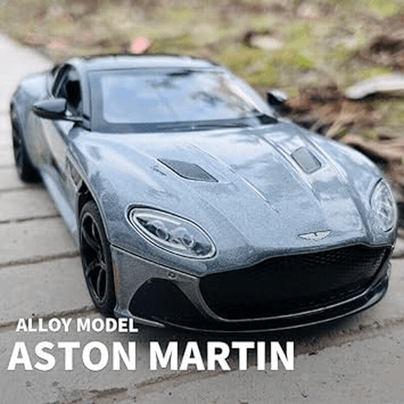 Resembling 1:24 for Aston Martin Gt Alloy Diecasts & Toy Vehicles Metal Toy Car Model Sound and Light Pull Back Collection (Assorted Colour)