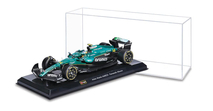 Bburago Original Aston Martin AMR25 - Fernando Alonso Licensed Diecast Car | 1:24 Scale (14 Years till Grown Ups)