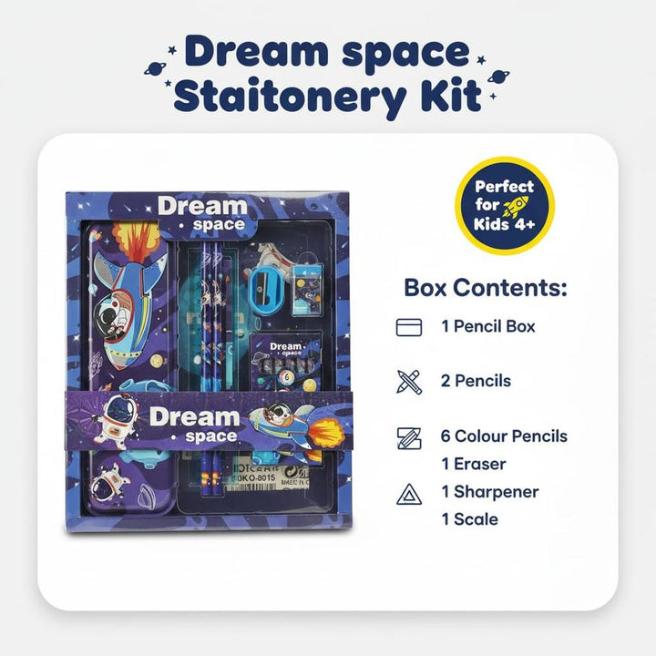 Ilearnngrow Pencil Box Stationery Kit for Kids