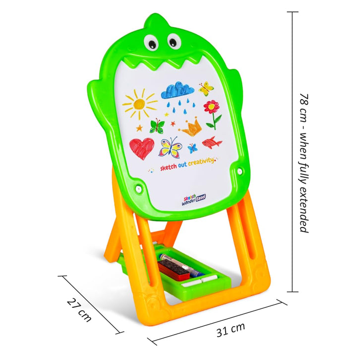 Avis by Ratna Sketch Wonder Easel | 2-in-1 Double-Sided Chalk & Marker Board