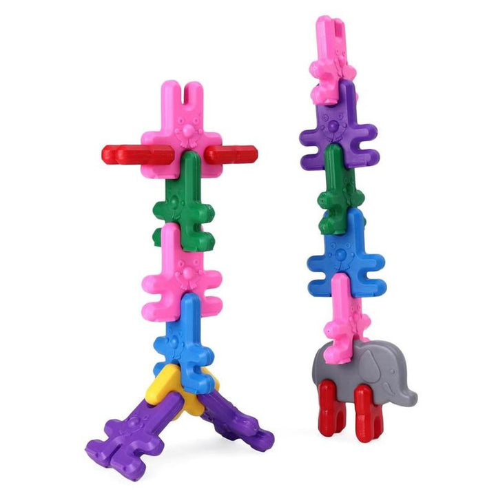 UATOYS Girnar Car Series Clown Mini Blocks Set - 58 Pieces (2-6 Years)