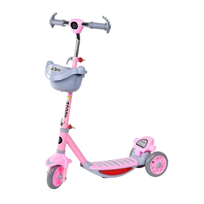 Noddy Scooter With Light And Music | Skating Scooter for Kids | Pink | COD Not Available