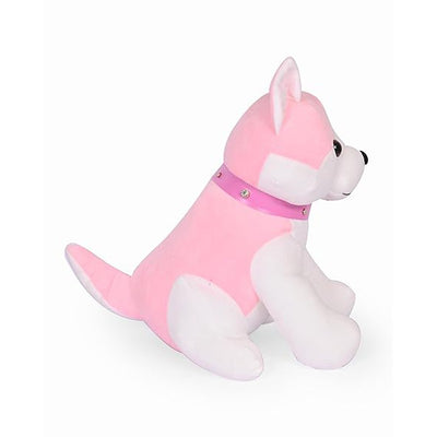 Cute Husky Dog for Kids Plush Animal Soft Stuffed for Kids (Size : 45 cm) (Pink)