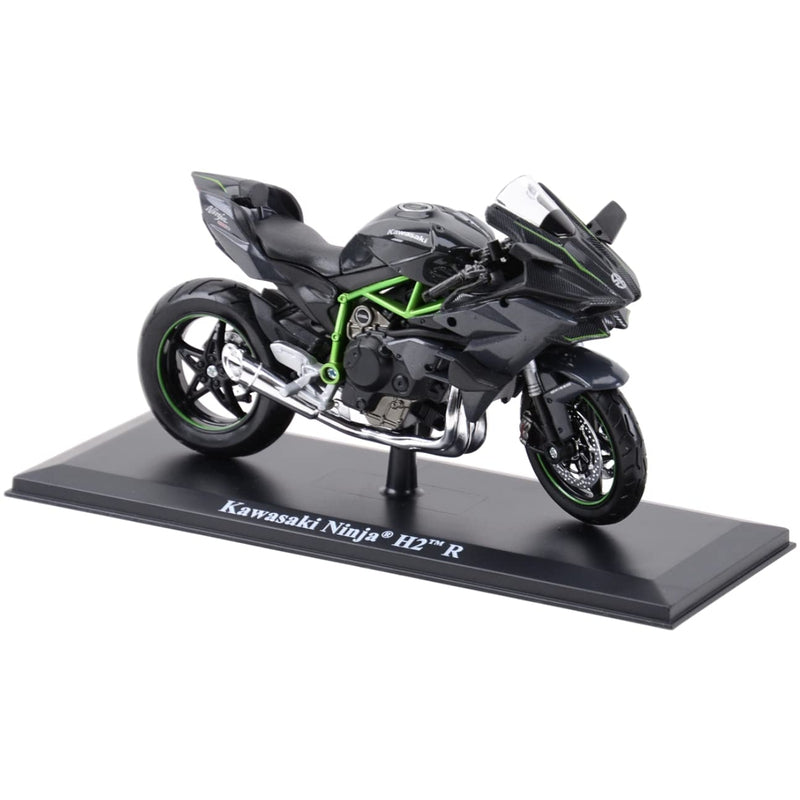 Maisto Compatible with Kawasaki Replica Miniature Model Ninja H2 R 2017 Collectible (Grey), Metal 1:12 Scale (IC)