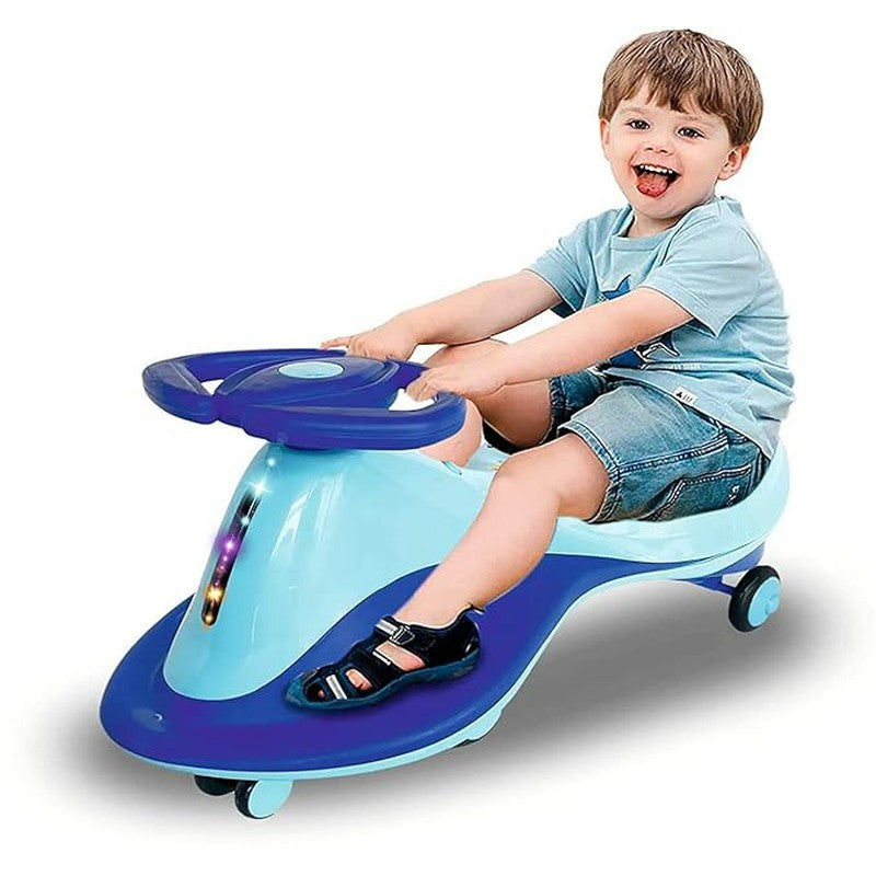 Battery Operated Ride-on Push Kiki Twister Magic Swing Car (Blue)