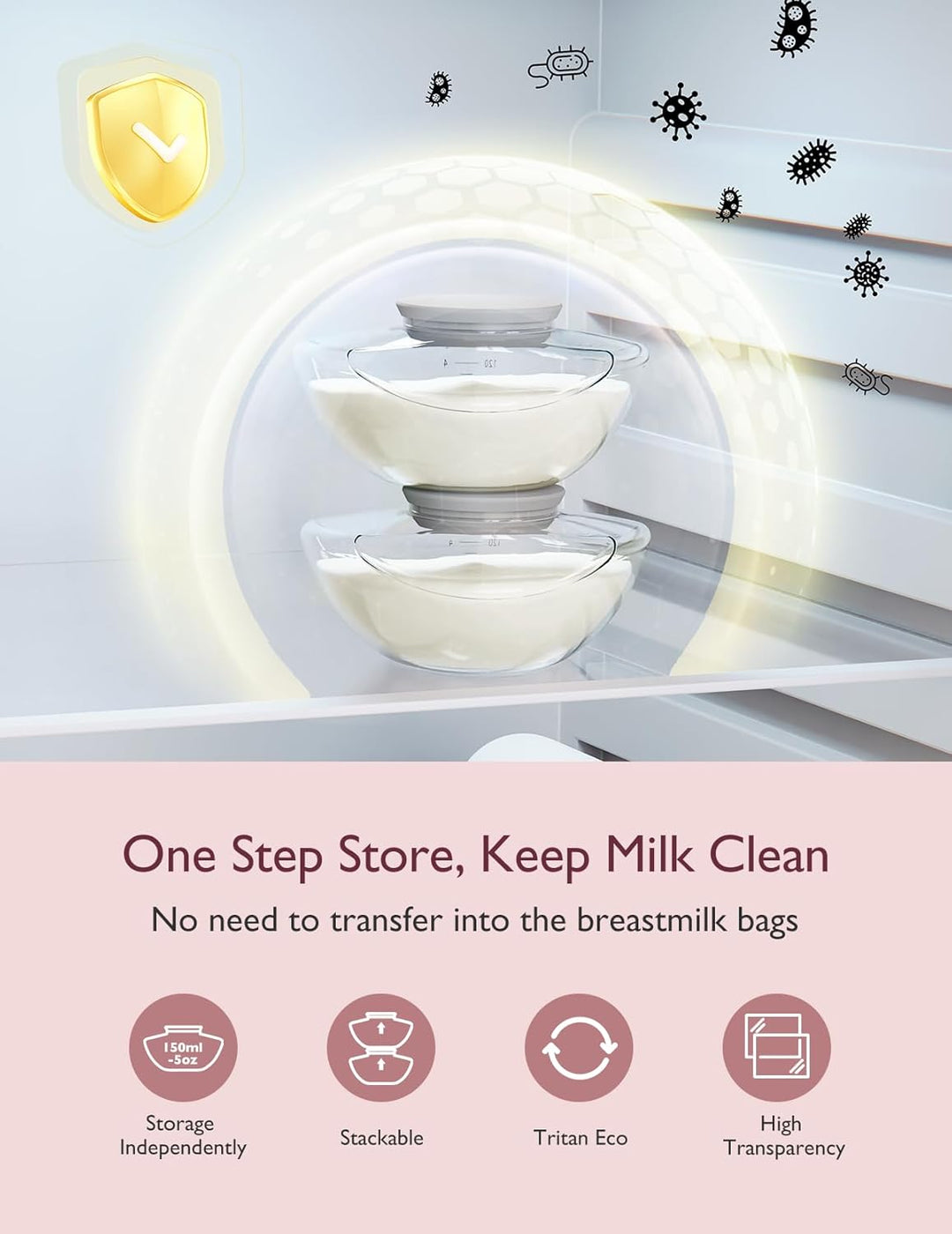 Momcozy M9 Mobile Flow Hands-Free Breast Pump | 3 Modes & 15 Levels, 24mm