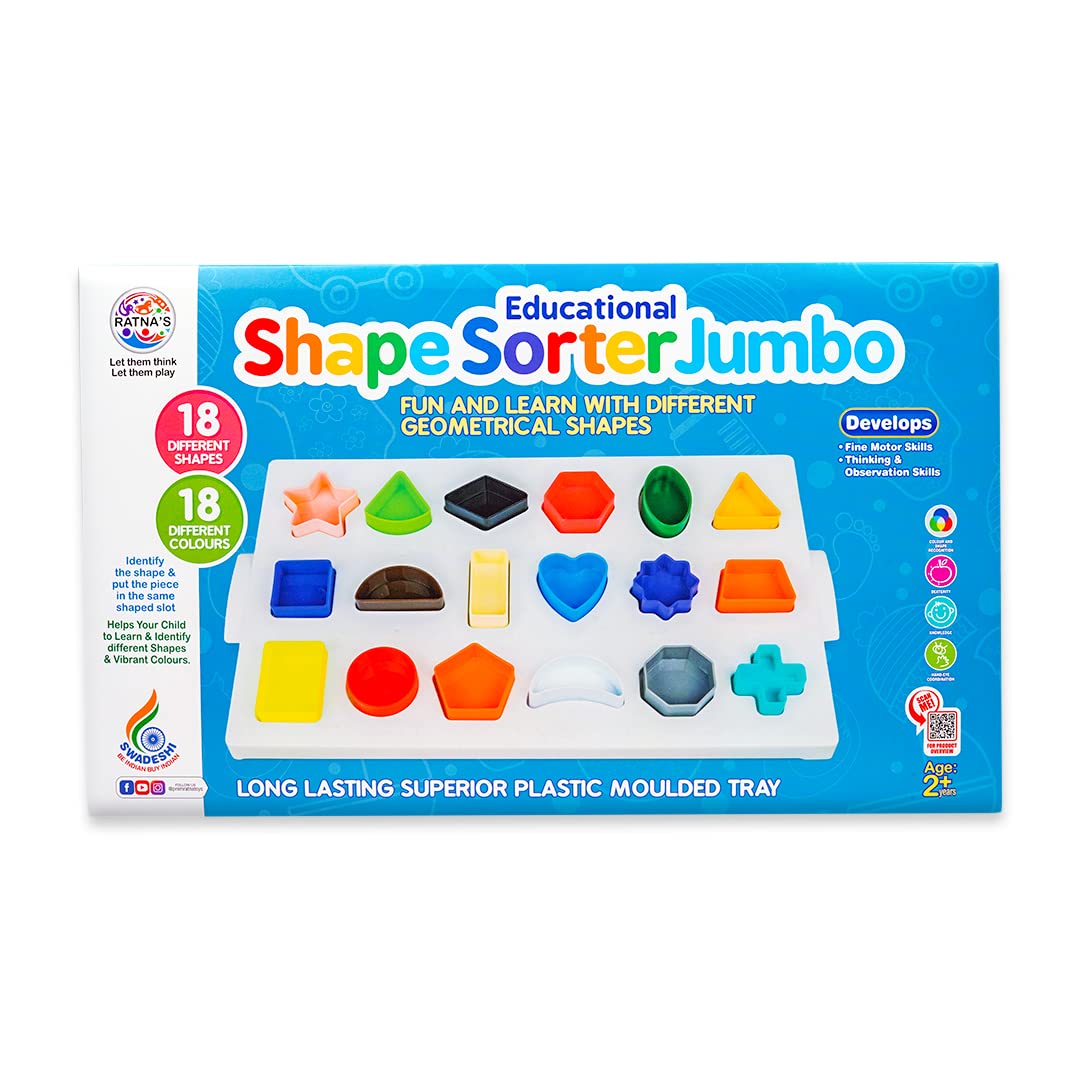 Ratna's Shape Sorter Jumbo | Educational Learning Toy for Kids