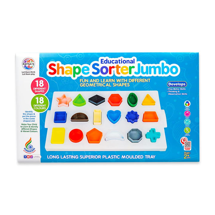 Ratna's Shape Sorter Jumbo | Educational Learning Toy for Kids