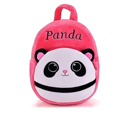 Premium Quality Soft Design Small Pink Panda Shape School Bag for Kids - 14 Inches