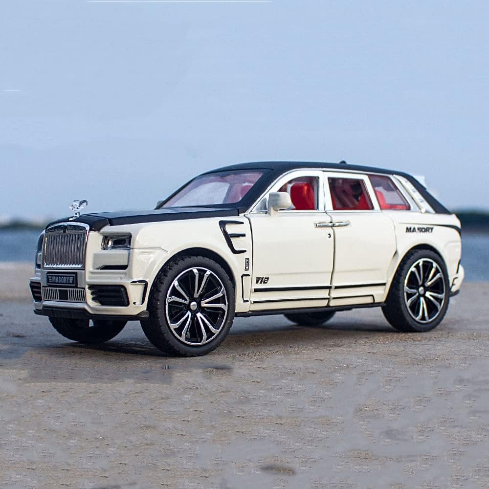 1:32 Metal Diecast Toy Car Resembling Cullinan Mansory SUV Light & Sound (Pack of 1) - Assorted Colours