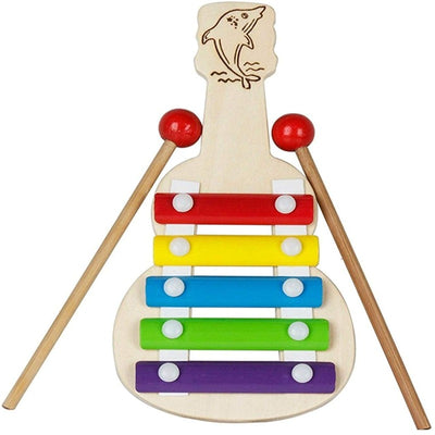 Xylophone Guitar Wooden Toy | 5 Nodes | Kids First Musical Sound Instrument Toy