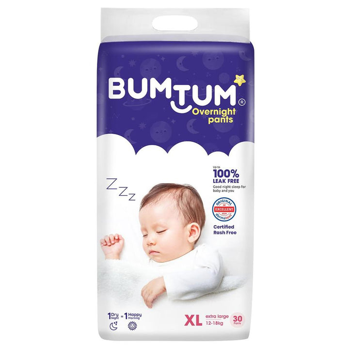 Bumtum (Size-XL) Overnight Diaper Pants | 30 Pants |  | 12-18 Kgs