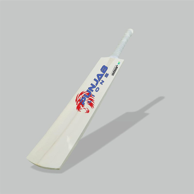 Jaspo Punjab Lions Scoop Bat Poplar Willow Cricket Bat (Wood) | Full Size - 35 Inches with Soft T-20 ball | 12+ Years