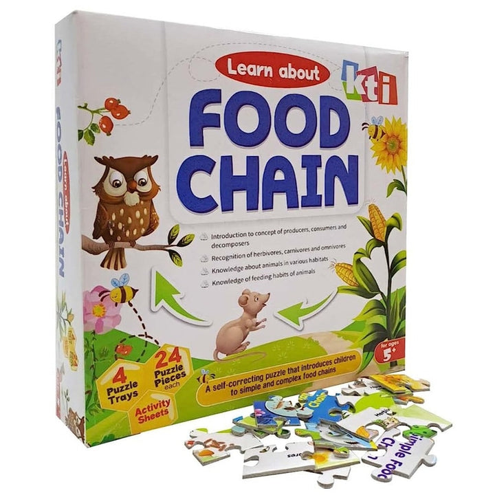 Learn About Food Chain (Learning and Education Game) - 24 Pieces