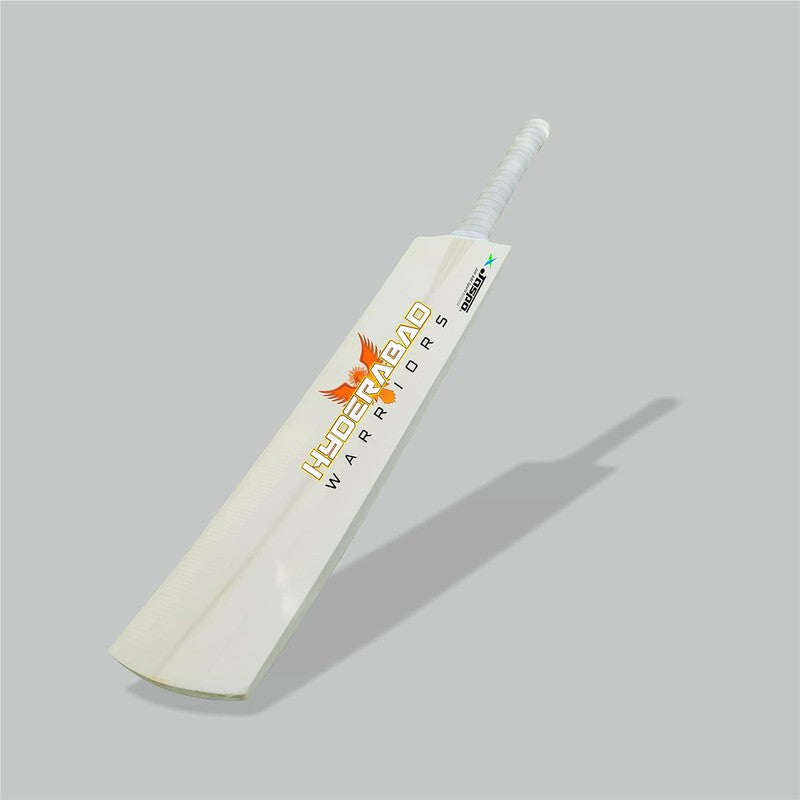 Jaspo Hyderabad Warriors Scoop Bat Poplar Willow Cricket Bat Full Size(Wood) | (1 Bat with 1 Soft T-20 ball) | 12+ Years