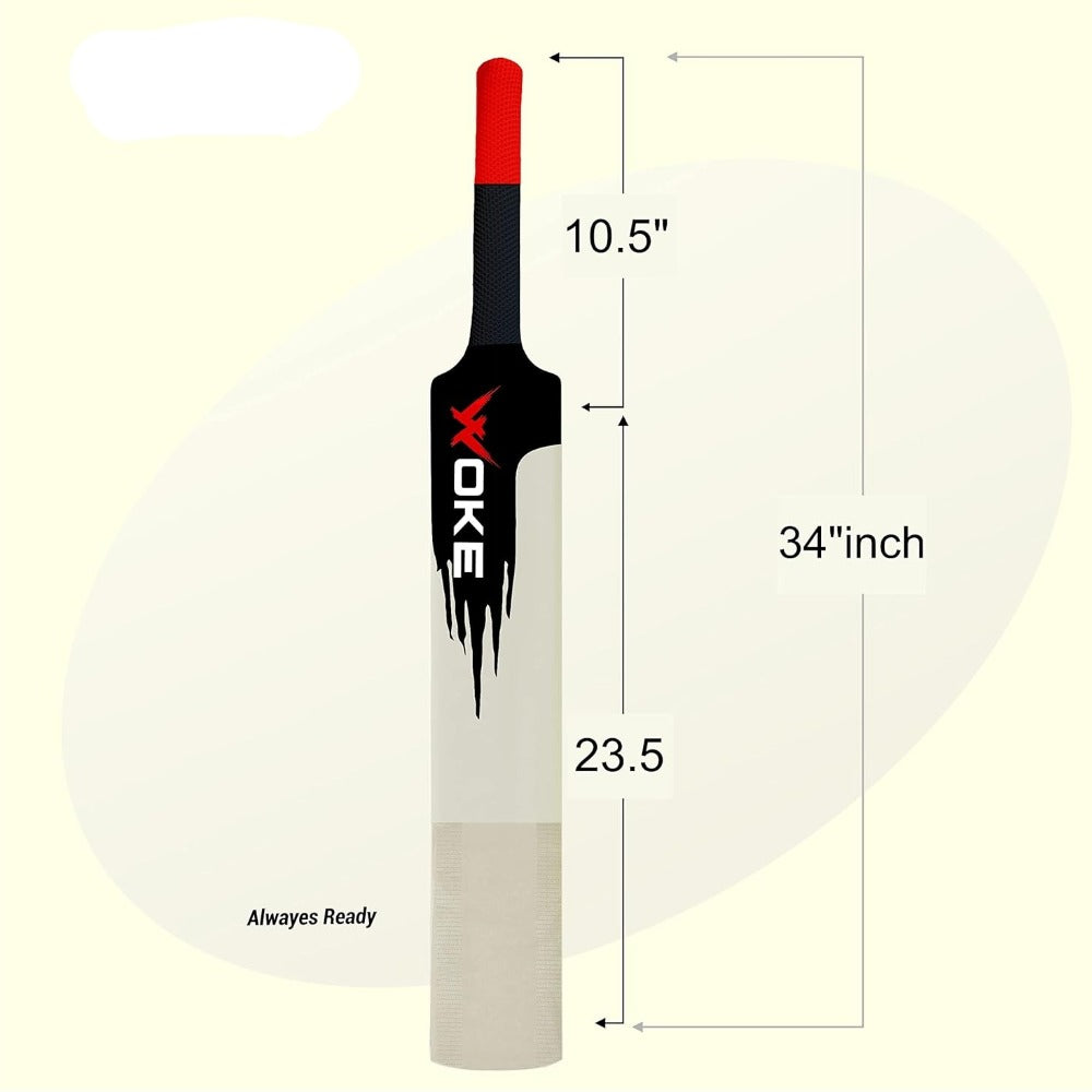 Jaspo Slog Heavy Duty Plastic Cricket Bat Full Size 34” X 4.5”inches  Premium Bat for