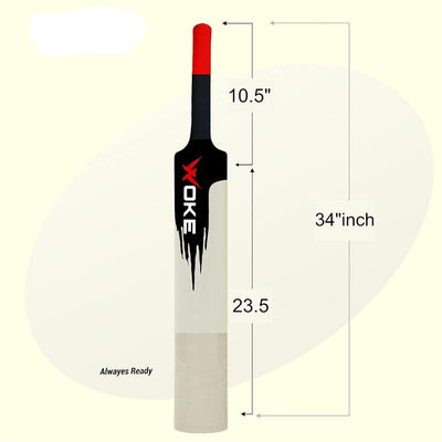 Stalwart Heavy Duty Plastic Premium Plastic Cricket Bat (Full Size) | 15+ Years