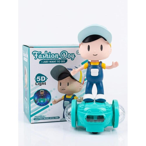 Toy Boi Fashion Boy Musical Toy for Kids | 5D Flashing Lights, Sound & Rotating Action Toy