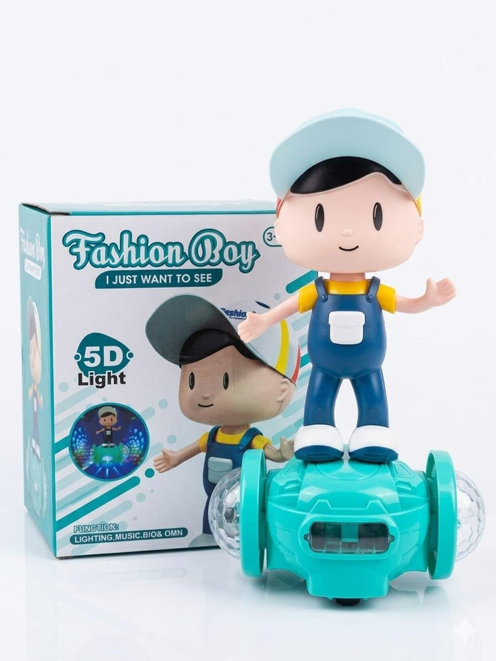 Toy Boi Fashion Boy Musical Toy for Kids | 5D Flashing Lights, Sound & Rotating Action Toy