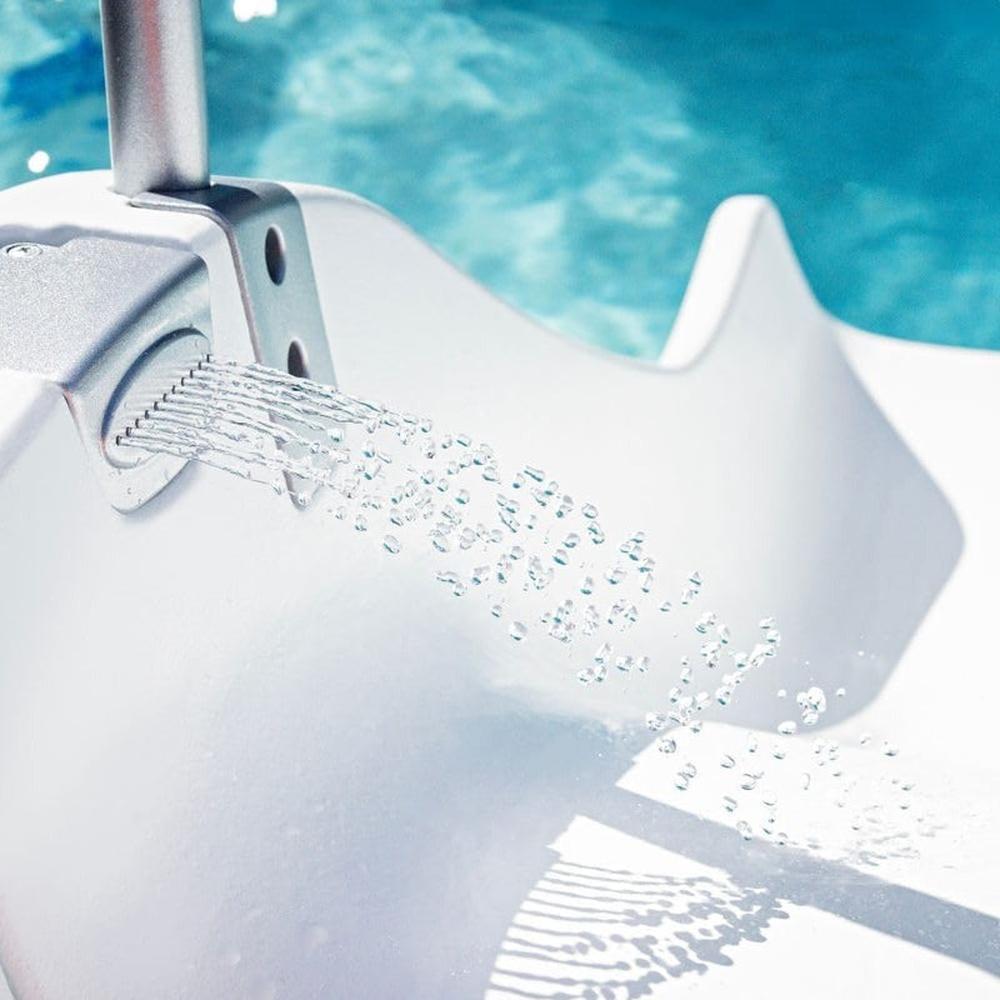 STEP2 Vero Pool Slide - 4 Feet Inground Pool Slide with Non Slip Steps & Built In Sprinkler (3-12 Years)