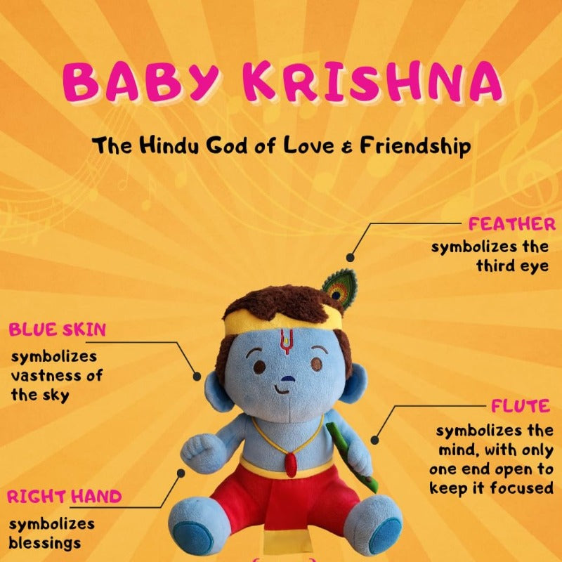 Baby Krishna Large (22 inch) Huggable Plush Toy